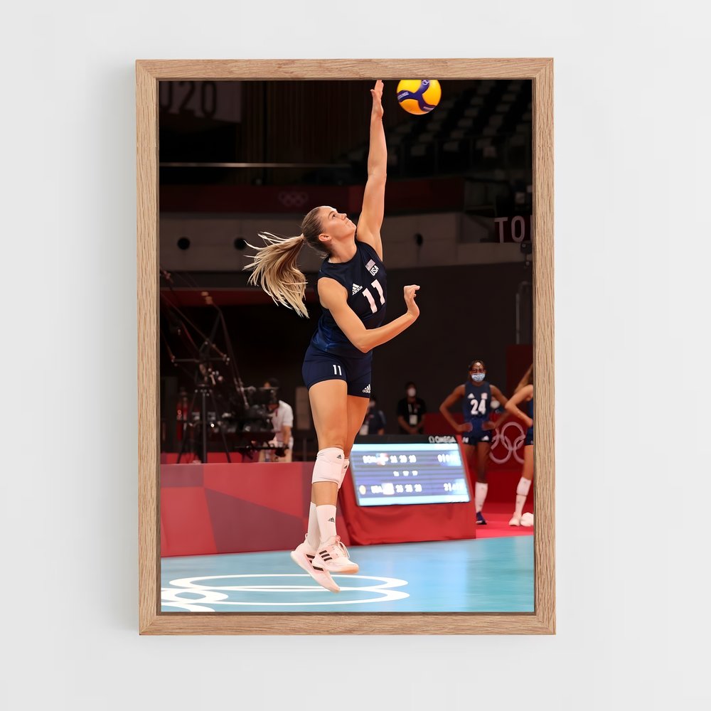 Poster L'Atterrissage Parfait – affiche Volleyball (vue 4)